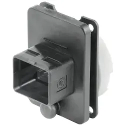 Plug housing, black, screw mounting, 1963520000