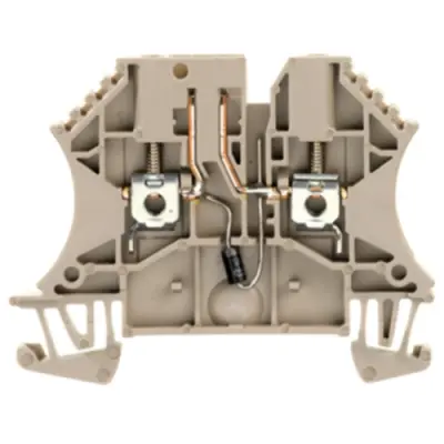 Disconnect/test-disconnect terminal block, screw connection, 0.5-4.0 mm², 1 A, 6 kV, dark beige, 1964810000 - 1