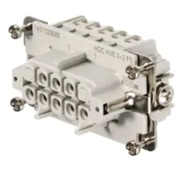 Socket contact insert, 4, 5 pole, equipped, tension clamp connection, with PE contact, 1967220000