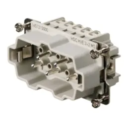 Pin contact insert, 4, 5 pole, equipped, tension clamp connection, with PE contact, 1967230000