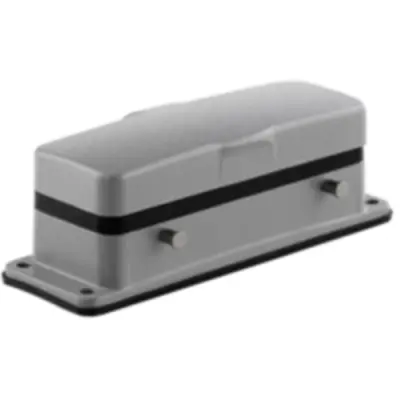 Surface mount housing, size B24, die-cast aluminum, cross bow locking, IP65, 1967910000 - 1