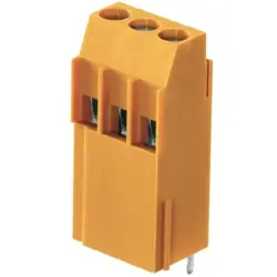 PCB terminal, 5 pole, pitch 5 mm, AWG 26-12, 20 A, screw connection, orange, 1975280000
