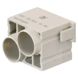 Pin contact insert, 2 pole, unequipped, crimp connection, 1983750000