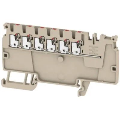 Potential distribution terminal, push-in connection, 0.5-1.5 mm², 17.5 A, 6 kV, dark beige, 1988160000 - 1
