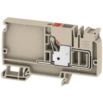 Supply terminal, push-in connection, 0.5-10 mm², 57 A, 8 kV, dark beige, 1988190000 - 1