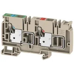 Supply terminal, push-in connection, 0.5-10 mm², 57 A, 8 kV, dark beige, 1988240000