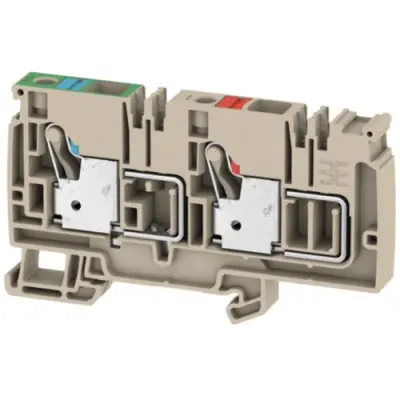 Supply terminal, push-in connection, 0.5-10 mm², 57 A, 8 kV, dark beige, 1988240000 - 1