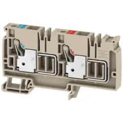 Supply terminal, push-in connection, 0.5-10 mm², 57 A, 8 kV, dark beige, 1988250000