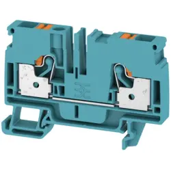 Through terminal block, push-in connection, 0.5-6.0 mm², 2 pole, 41 A, 8 kV, blue, 1991790000