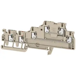 Initiator/actuator terminal block, push-in connection, 0.5-1.5 mm², 13.5 A, 4 kV, dark beige, 1992220000