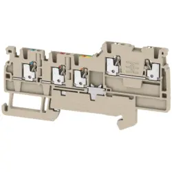 Initiator/actuator terminal block, push-in connection, 0.5-1.5 mm², 13.5 A, 4 kV, dark beige, 1992230000