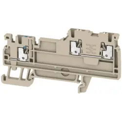 Initiator/actuator terminal block, push-in connection, 0.5-1.5 mm², 13.5 A, 4 kV, dark beige, 1992240000