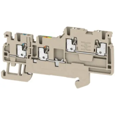 Initiator/actuator terminal block, push-in connection, 0.5-1.5 mm², 13.5 A, 4 kV, dark beige, 1992250000 - 1