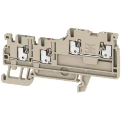 Initiator/actuator terminal block, push-in connection, 0.5-1.5 mm², 13.5 A, 4 kV, dark beige, 1992260000