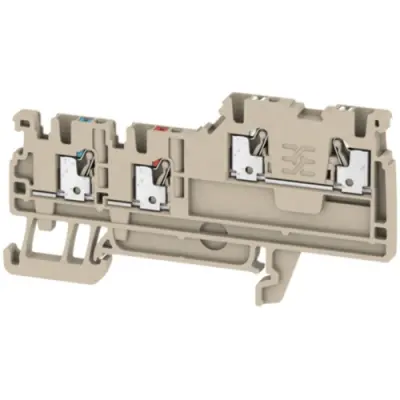 Initiator/actuator terminal block, push-in connection, 0.5-1.5 mm², 13.5 A, 4 kV, dark beige, 1992260000 - 1