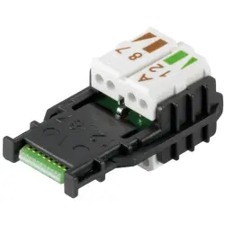 Wire manager, Cat 6A, black, for RJ45 connector, 1992920000