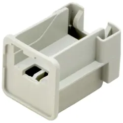Insert carrier, PBT, white, for RJ45, 1993540000