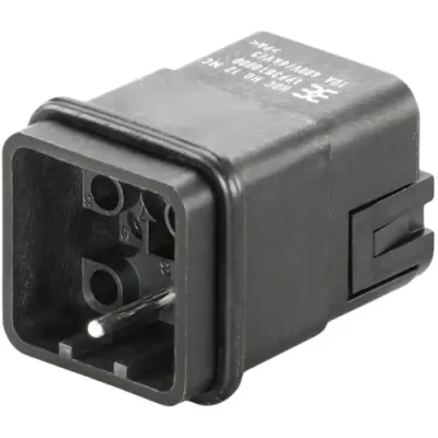 Pin contact insert, 1, 12 pole, unequipped, crimp connection, with PE contact, 1993810000 - 1