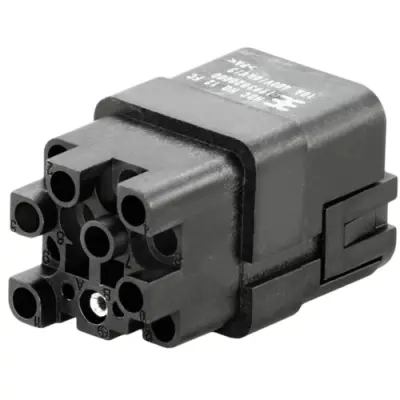 Socket contact insert, 1, 12 pole, unequipped, crimp connection, with PE contact, 1993820000 - 1
