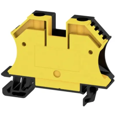 Through terminal block, screw connection, 1.5-25 mm², 2 pole, 76 A, 8 kV, yellow/black, 2000050000 - 1
