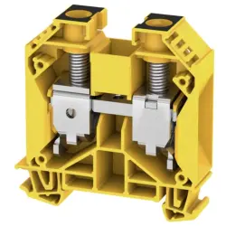 Through terminal block, screw connection, 2.5-35 mm², 2 pole, 125 A, 8 kV, yellow/black, 2000060000