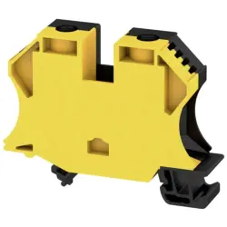 Through terminal block, screw connection, 2.5-35 mm², 2 pole, 125 A, 6 kV, yellow/black, 2000090000