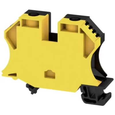 Through terminal block, screw connection, 2.5-35 mm², 2 pole, 125 A, 6 kV, yellow/black, 2000090000 - 1
