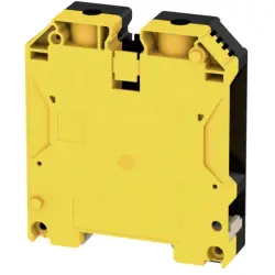 Through terminal block, screw connection, 16-70 mm², 2 pole, 192 A, 8 kV, yellow/black, 2000100000