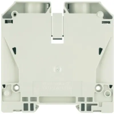 Through terminal block, screw connection, 16-120 mm², 2 pole, 269 A, 8 kV, yellow/black, 2000110000 - 1
