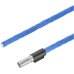 Sensor actuator cable, M12-cable socket, straight to open end, 8 pole, 5 m, Radox EM 104, blue, 0.5 A, 2003850500
