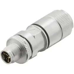 Plug, M12, 8 pole, IDC connection, straight, 2007500000