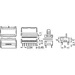 Cable diversion bracket for pin header, 1393557-1
