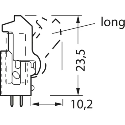 Locking hook for pin header, 1393558-4 - 1
