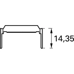 Strain relief clamp for female connectors, 1393558-9