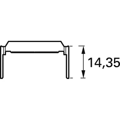 Strain relief clamp for female connectors, 1-1393558-3 - 1