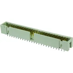 Pin header, 64 pole, pitch 2.54 mm, straight, gray, 09185646324
