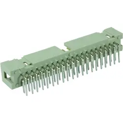 Pin header, 40 pole, pitch 2.54 mm, angled, gray, 09185406323