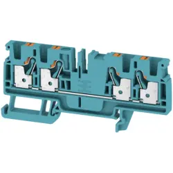 Through terminal block, push-in connection, 0.5-4.0 mm², 4 pole, 32 A, 8 kV, blue, 2051520000