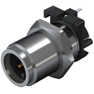 Plug, M12, 4 pole, solder connection, straight, 2423090000 - 1