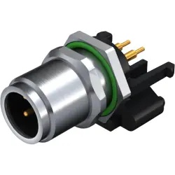 Plug, M12, 4 pole, solder connection, straight, 2423990000