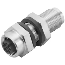 Adapter, M12 (5 pole, socket) to M12 (5 pole, plug), straight, 2427060000