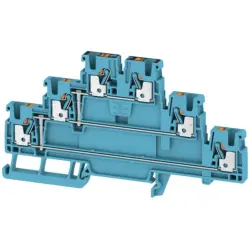 Multi level terminal block, push-in connection, 0.5-2.5 mm², 24 A, 8 kV, orange, 2428850000