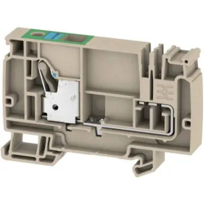 Supply terminal, push-in connection, 0.5-10 mm², 1 pole, 57 A, 4 kV, dark beige, 2428920000 - 1