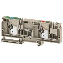 Supply terminal, push-in connection, 0.5-10 mm², 17 A, 4 kV, dark beige, 2429000000