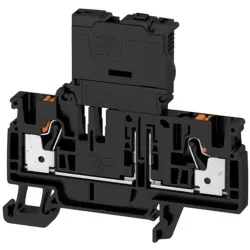 Fuse terminal block, 2 pole, 0.5-4.0 mm², 36 V, 6.3 A, 2429870000