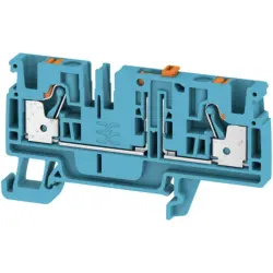 Disconnect/test-disconnect terminal block, push-in connection, 0.5-4.0 mm², 20 A, 4 kV, blue, 2429880000
