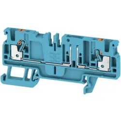 Disconnect/test-disconnect terminal block, push-in connection, 0.5-2.5 mm², 20 A, 6 kV, blue, 2430040000