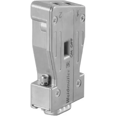 Adapter, D-Sub plug, 9 pole to tension clamp connection, straight, 2433510000 - 1
