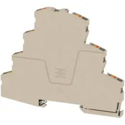 Motor connection terminal, push-in connection, 0.5-2.5 mm², 7 pole, 22 A, 8 kV, dark beige, 2434370000