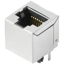 Socket, RJ45, 8 pole, solder connection, 2436450000